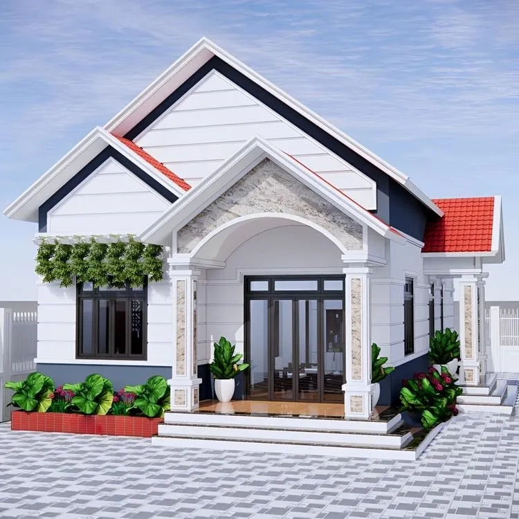 Nhà mái thái nhỏ nông thôn gần gũi thiên nhiên