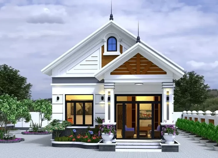 Giải pháp đẹp cho nhà mái thái nhỏ mặt tiền hẹp