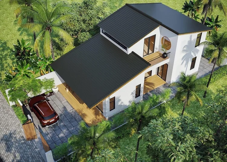 Không gian sống hài hòa với nhà mái thái nông thôn đẹp truyền thống