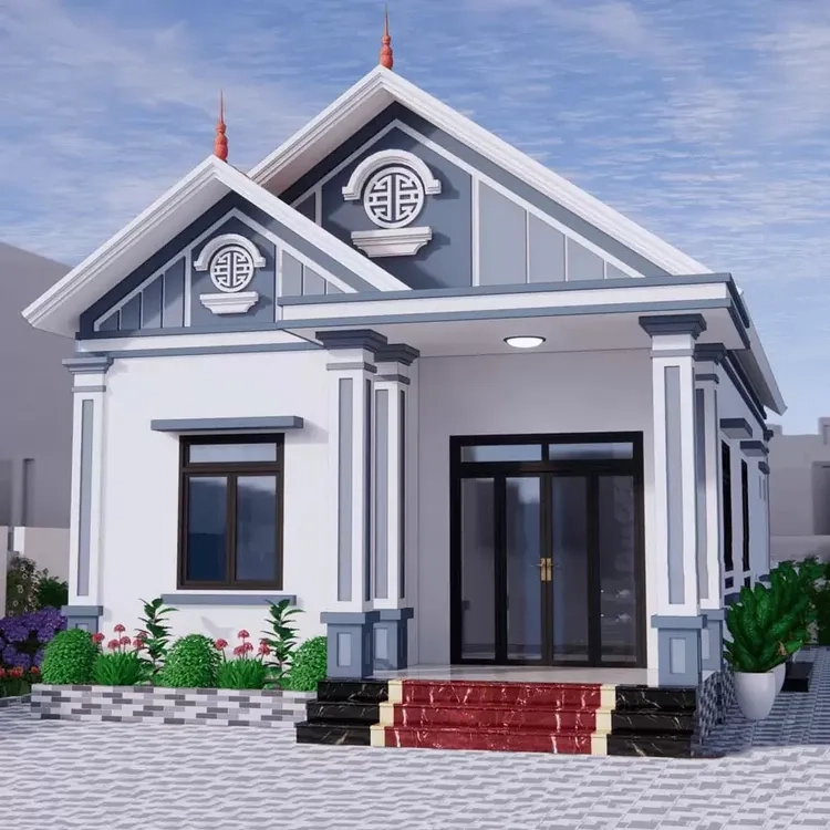 Nhà mái thái sân vườn 3 phòng ngủ tối ưu sinh hoạt