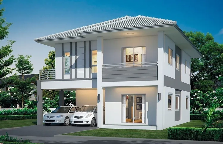 Kiến trúc nổi bật cùng nhà mái thái vuông 3 tầng sang trọng