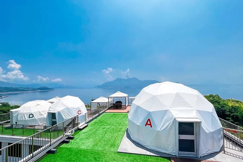 Mẫu bungalow mái vòm mini xinh