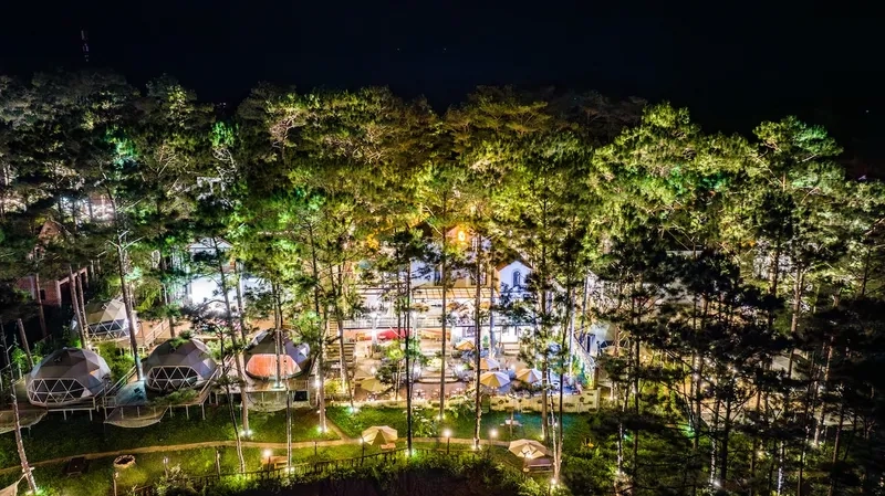 Homestay mái vòm di động rất tiện