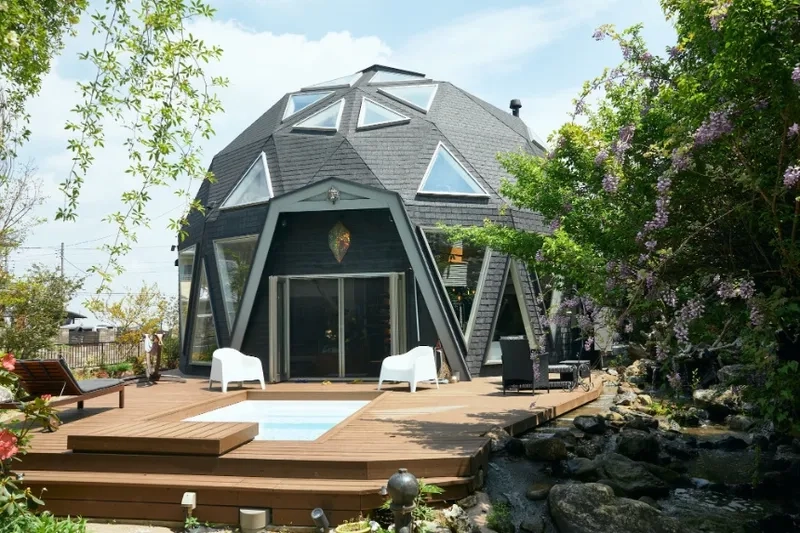 Diện tích homestay mái vòm rộng