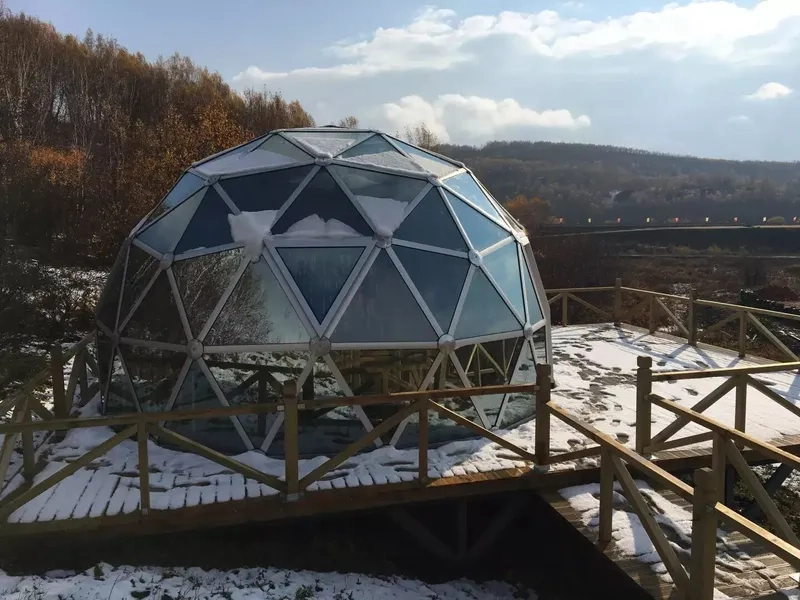 Các mẫu nhà mái vòm kính đẹp mắt