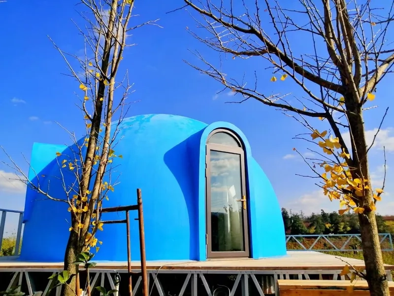 Mẫu nhà vòm lắp ghép mini 15m2 xinh