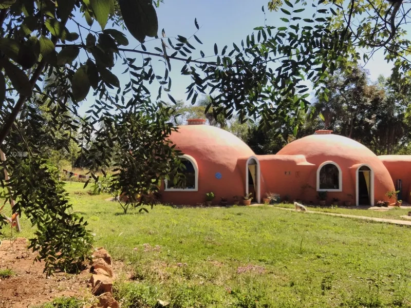 Nội thất nhà mái vòm nghỉ dưỡng xinh