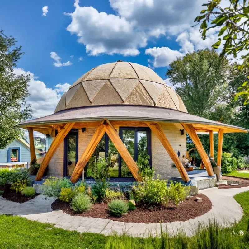 Kiểu nhà mái vòm gạch cổ điển