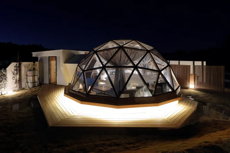 Vẽ mặt bằng resort mái vòm chuẩn