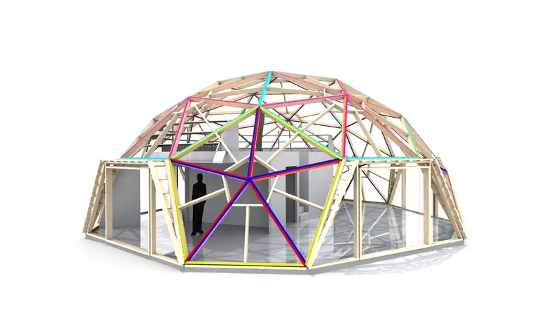 Kiểu nhà vòm tối giản 1 tầng