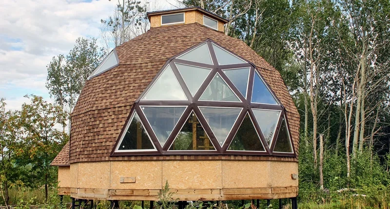 Phối nội thất nhà vòm tối giản