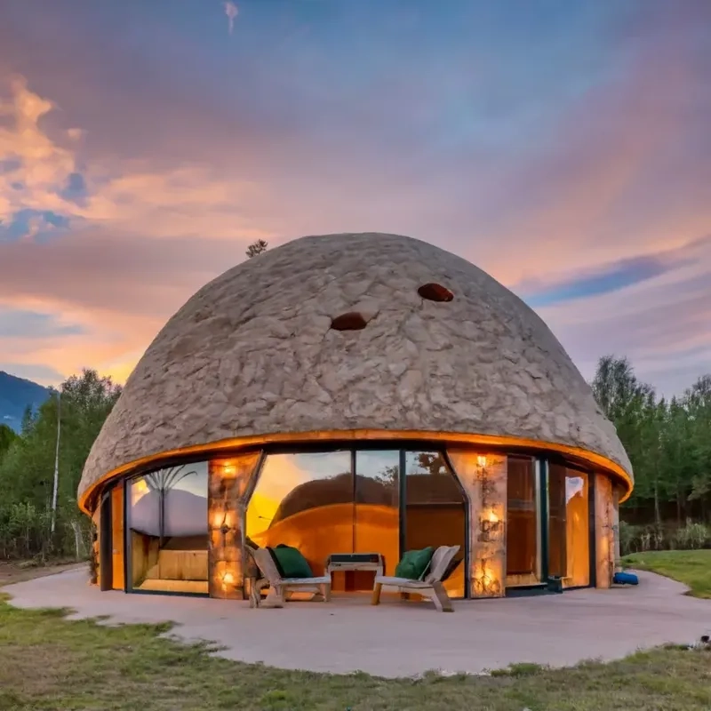 Mẫu thiết kế nhà vòm bê tông bền