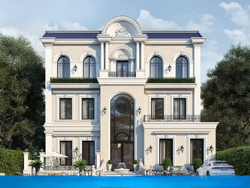 Mái mansard lợp đá Slate chống nóng hiệu quả ổn định