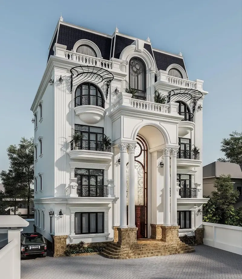 Mái Mansard lợp đá Slate đẹp mắt nâng tầm giá trị nhà bạn