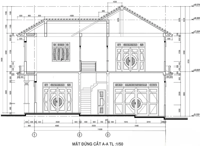 Cập nhật ảnh bản vẽ nhà mái Mansard xu hướng mới ấn tượng