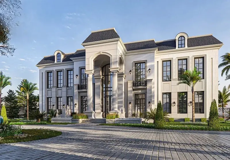 Nhà mái Mansard 4 tầng sở hữu giá trị thẩm mỹ cao