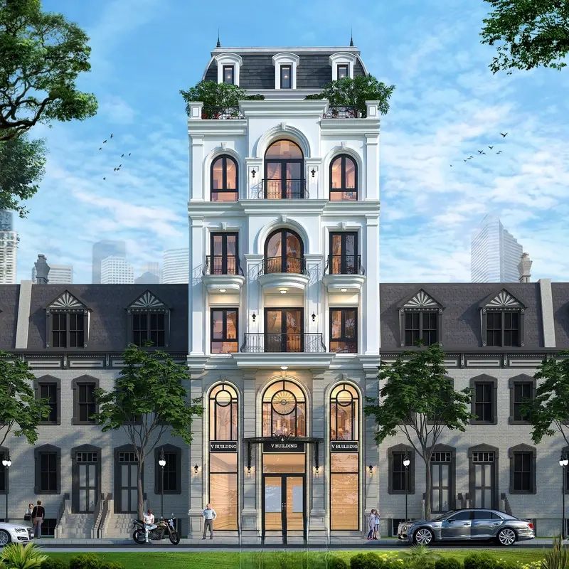 Thiết kế nhà mái Mansard cổ điển mang dấu ấn sang trọng