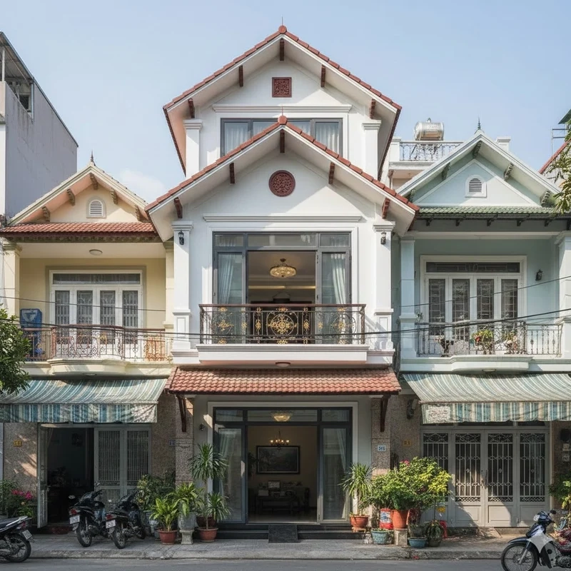 Nhà ống mái Thái giúp nhà mát quanh năm