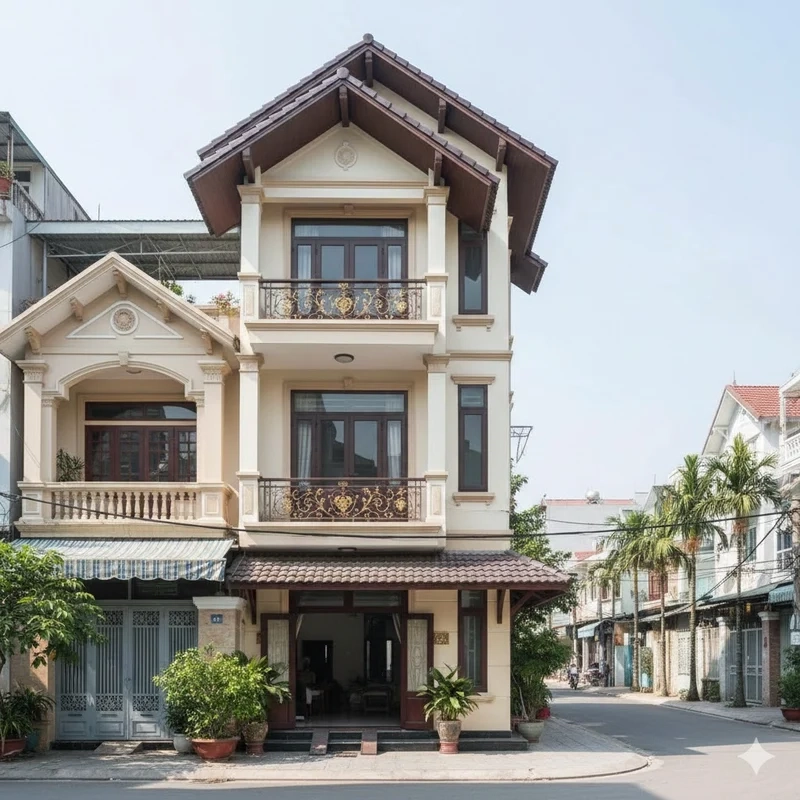 Nhà ống mái Thái lý tưởng cho đô thị