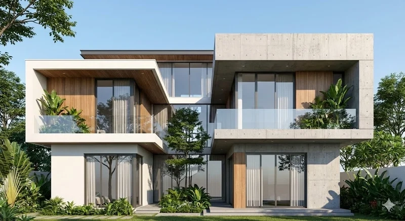 65+ mẫu nhà phố mái bằng hiện đại dẫn đầu xu hướng kiến trúc