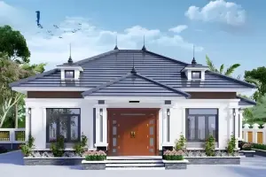 Xem ngay ảnh mẫu mặt tiền nhà cấp 4 mái thái sang trọng