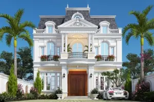 Nhà mái Mansard cổ điển tôn vinh vẻ đẹp sang trọng