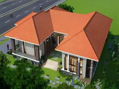 Những ảnh mẫu nhà mái thái chữ u độc đáo cho gia đình bạn