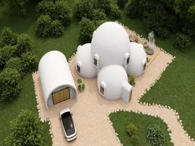 50+ phối cảnh nhà mái vòm kiến trúc 3D đẹp không thể rời mắt