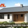 Mẫu nhà cấp 4 nông thôn mái lệch: Kiến trúc độc đáo, tối ưu không gian sống