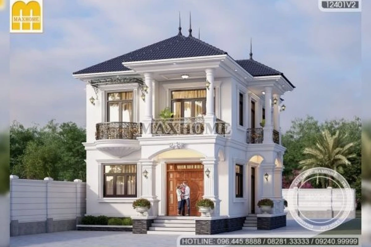Biệt thự 2 tầng mái Nhật tân cổ điển: Vẻ đẹp sang trọng và tinh tế