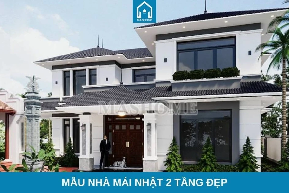 Khám Phá Mẫu Nhà 2 Tầng Mái Nhật Đẹp Hiện Đại 2026