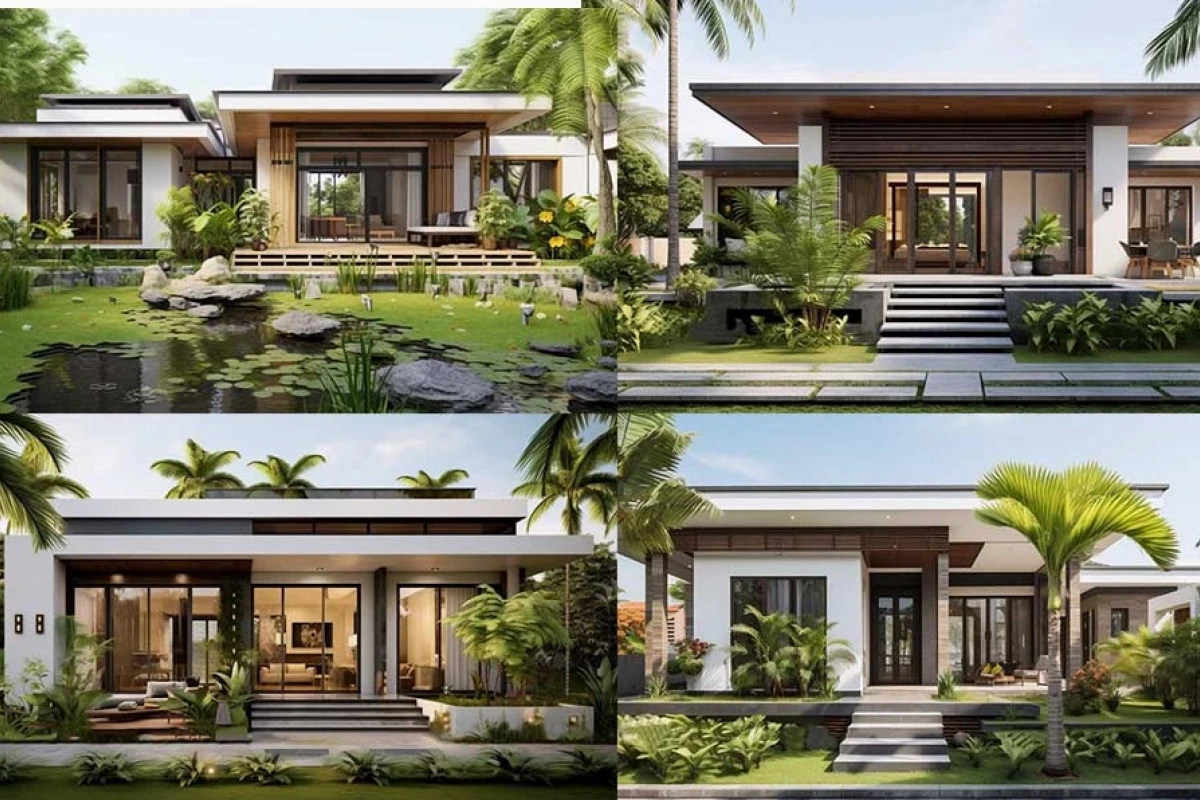 Mặt Tiền Nhà Cấp 4 Mái Bằng: Phong Cách Hiện Đại và Tối Ưu Công Năng 2026