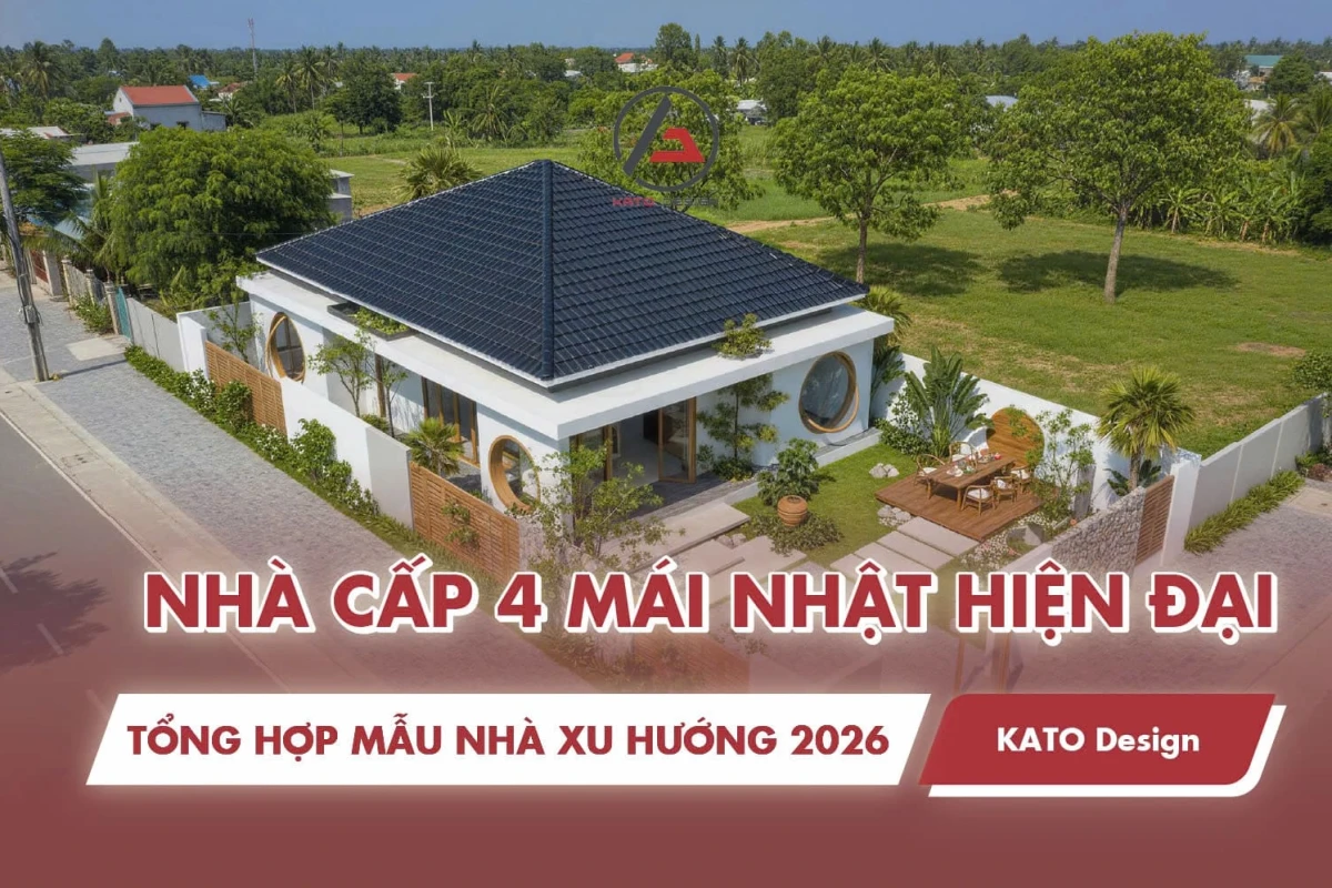 Mẫu Nhà Cấp 4 Mái Nhật Hiện Đại Và Ấn Tượng Cho Năm 2026