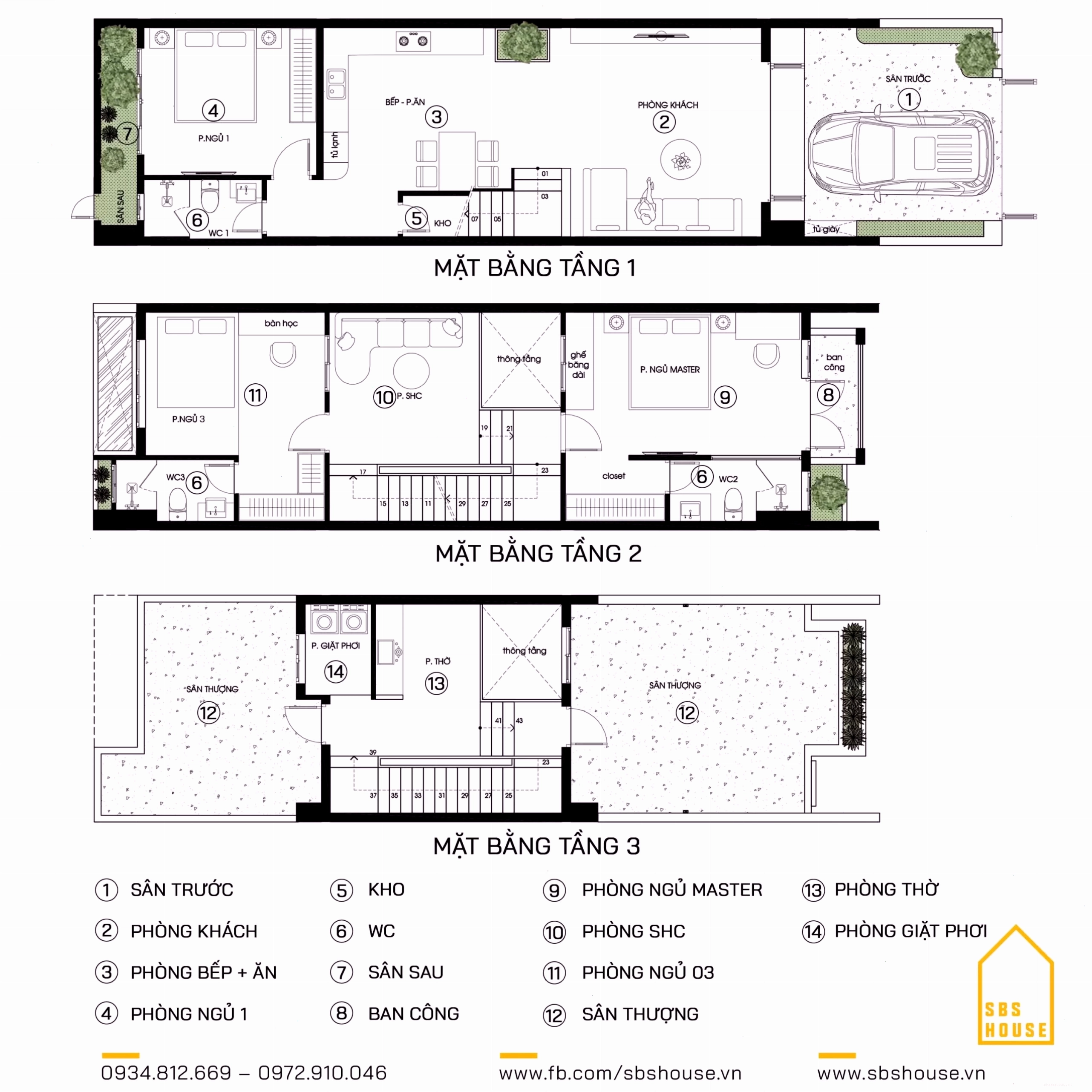 Bản vẽ công năng chi tiết nhà lệch tầng 5x20 2 tầng