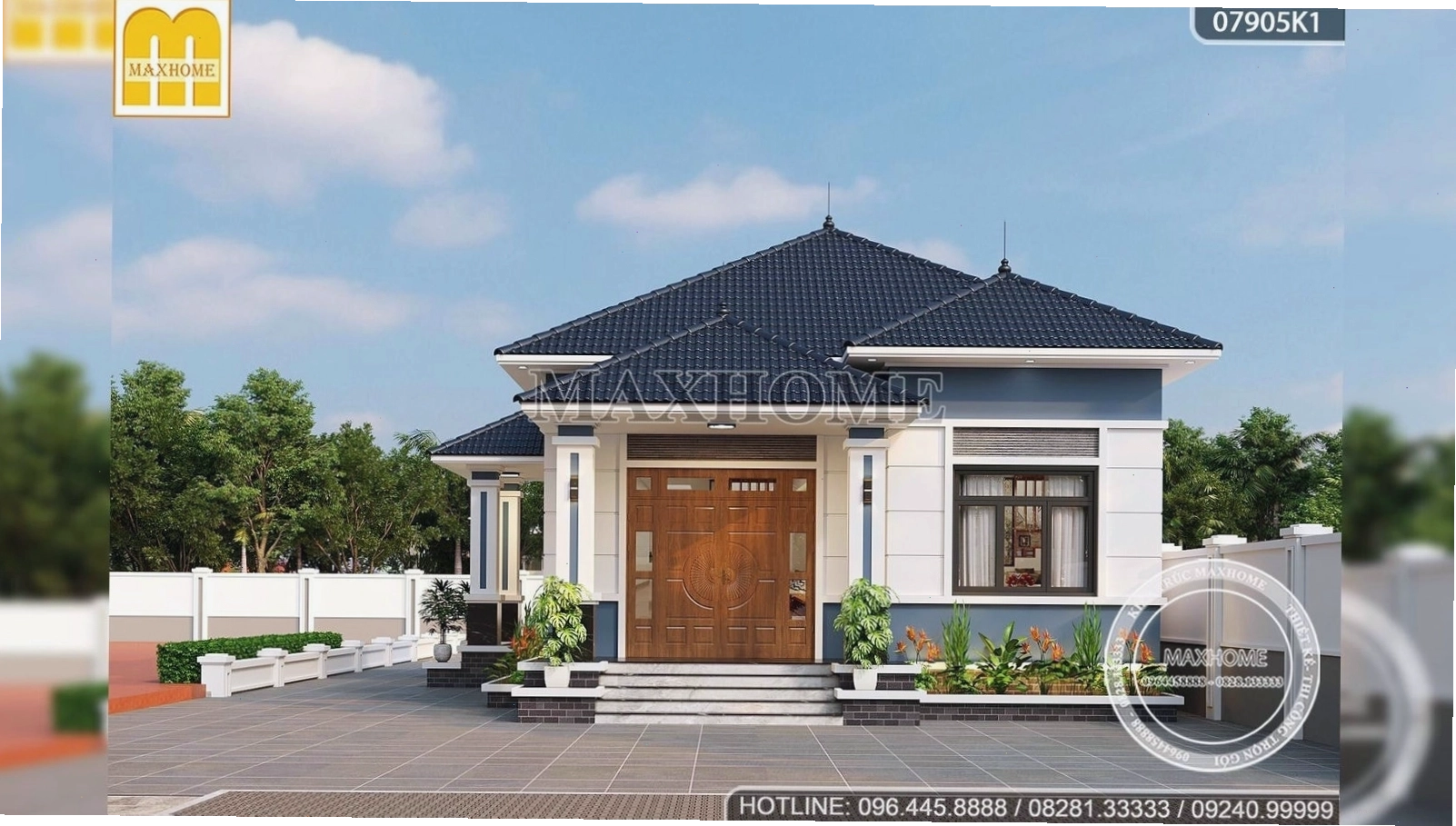 Bản vẽ nhà mái Nhật 1 tầng đẹp với kiến trúc độc đáo và sang trọng