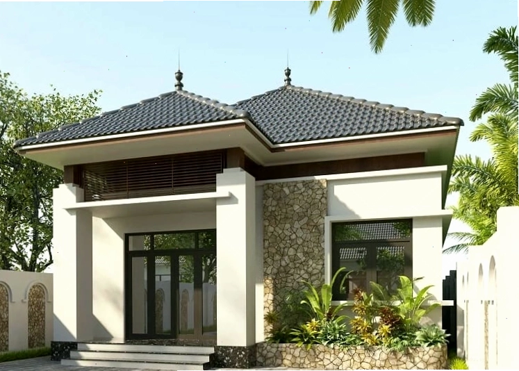 Bản vẽ thiết kế nhà cấp 4 mái nhật 3 phòng ngủ hiện đại và tiện nghi