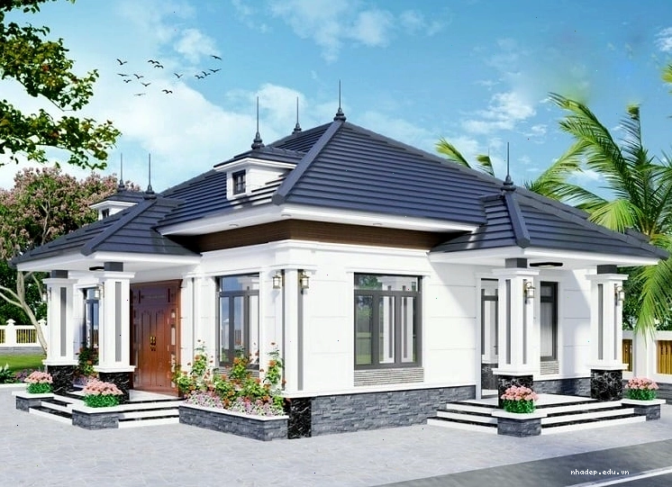 Bản vẽ thiết kế nhà cấp 4 mái nhật 4 phòng ngủ sang trọng và đầy đủ tiện nghi