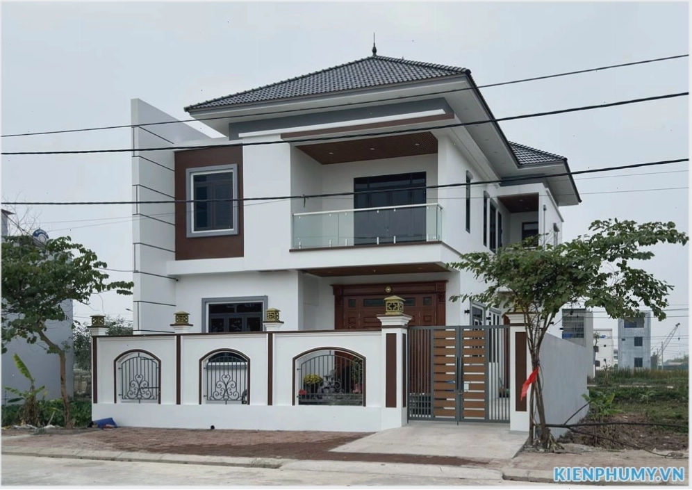 Biệt thự mái Nhật với độ dốc vừa phải, hài hòa