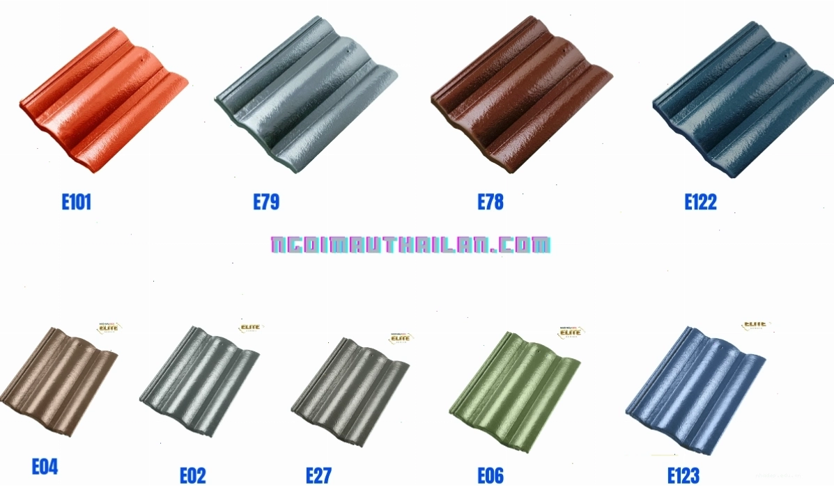 Biểu đồ so sánh giá ngói thái lan SCG và các loại ngói khác