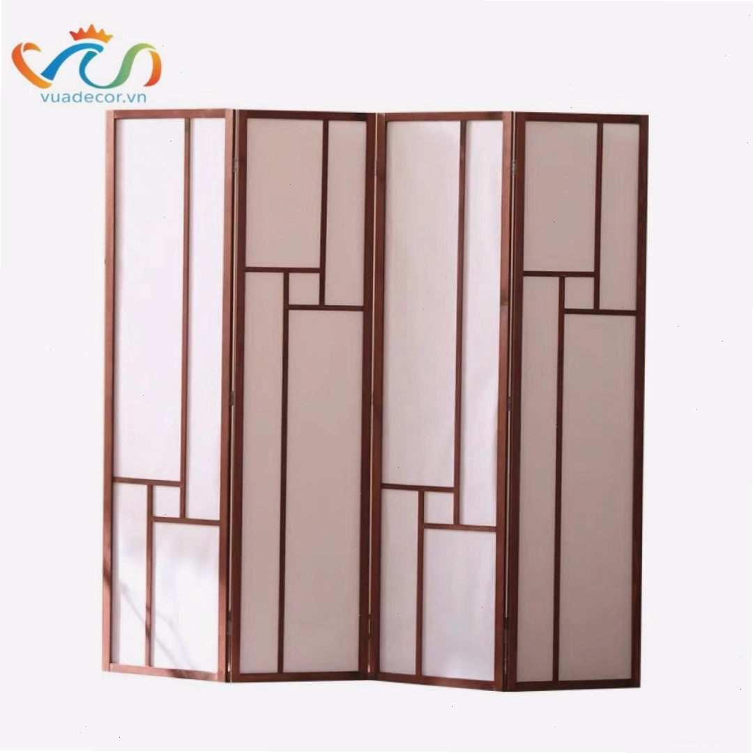 Bình phong kiểu Nhật có nhiều cánh, linh hoạt trong việc thay đổi bố cục không gian