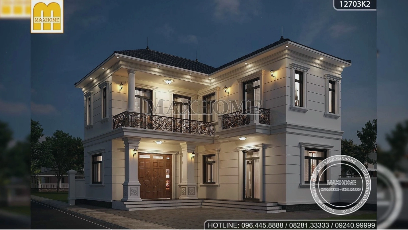Chi tiết kiến trúc mái Nhật trên nhà 2 tầng chữ L
