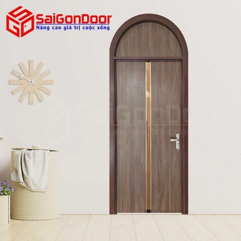 Cửa vòm nhôm đúc cho mặt tiền biệt thự