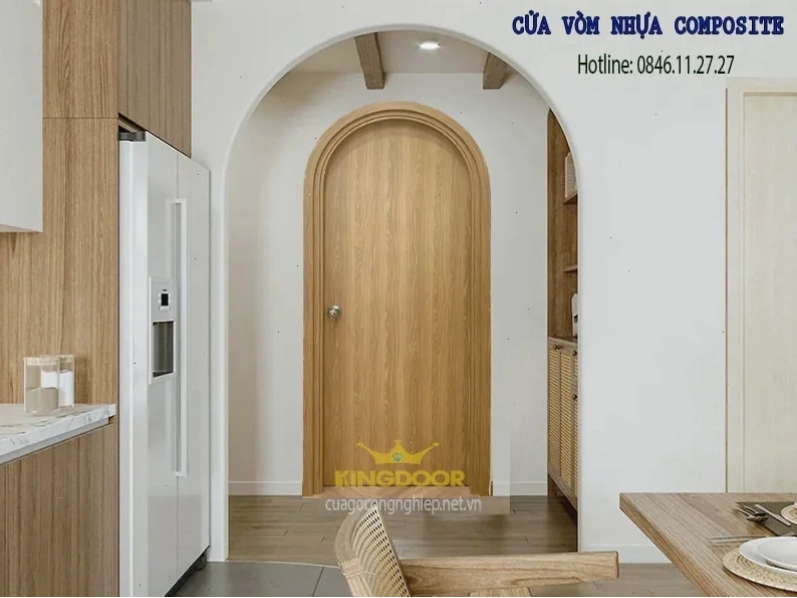 Cửa vòm nhựa composite đẹp