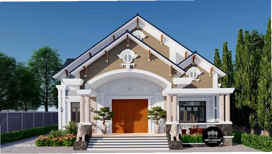 Đặc điểm nhà cấp 4 mái thái với hệ mái dốc thanh thoát