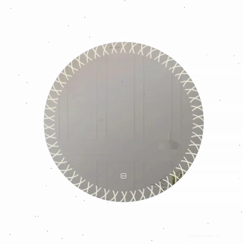 Gương tròn trang trí trong không gian nhà mái nhật 1 tầng