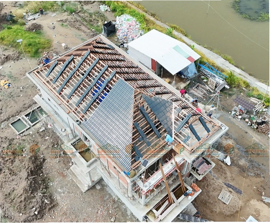 Hệ kèo mái Nhật bằng thép cường độ cao