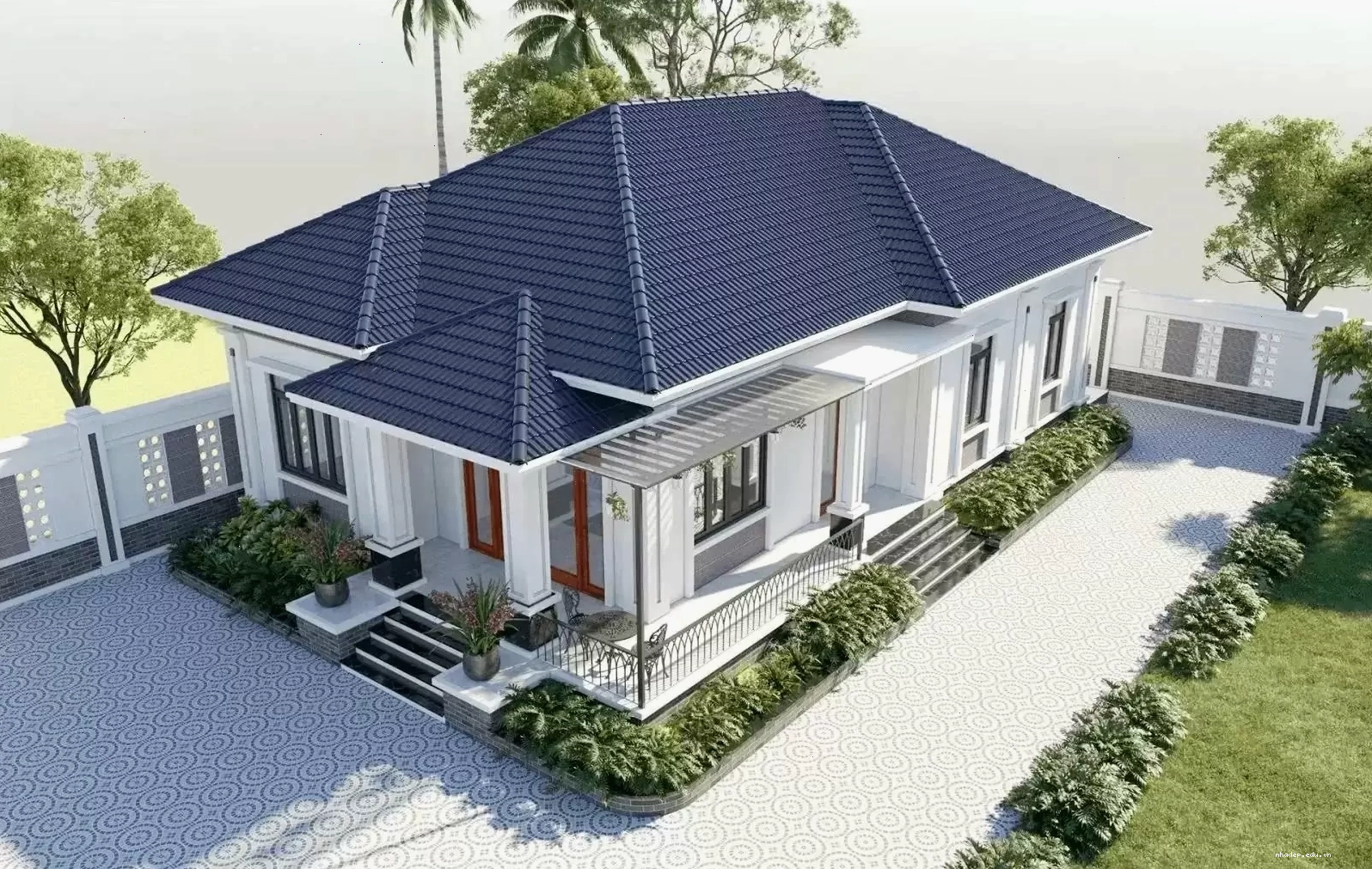 Kiến trúc mái Nhật 1 tầng linh hoạt phù hợp với nhiều phong cách thiết kế khác nhau