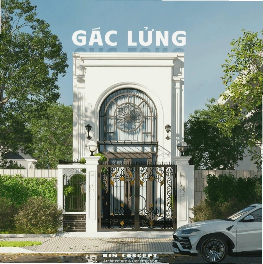 Kiến trúc nhà cấp 4 mái bằng có gác lửng, mang lại sự tiện nghi và hiện đại