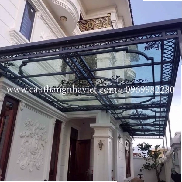 Mái kính cường lực nghệ thuật ấn tượng