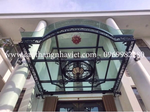 Mái kính cường lực nghệ thuật đẹp